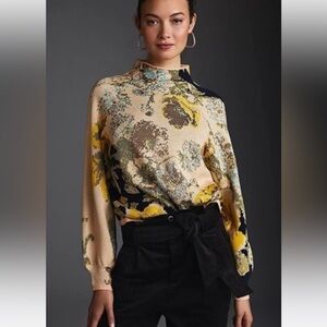 Anthropologie Beatriz Mock Neck Sweater